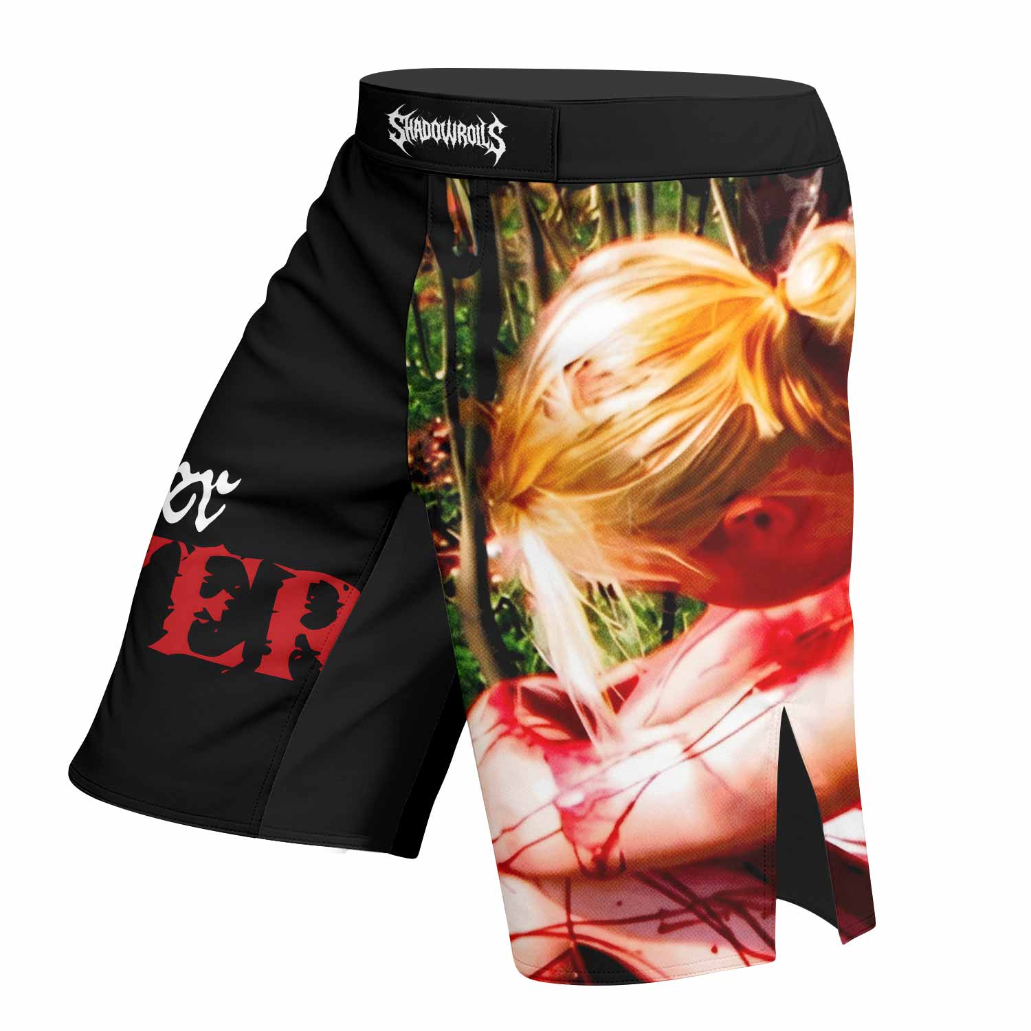 Lifelover Pulver Fight Shorts - left side mockup