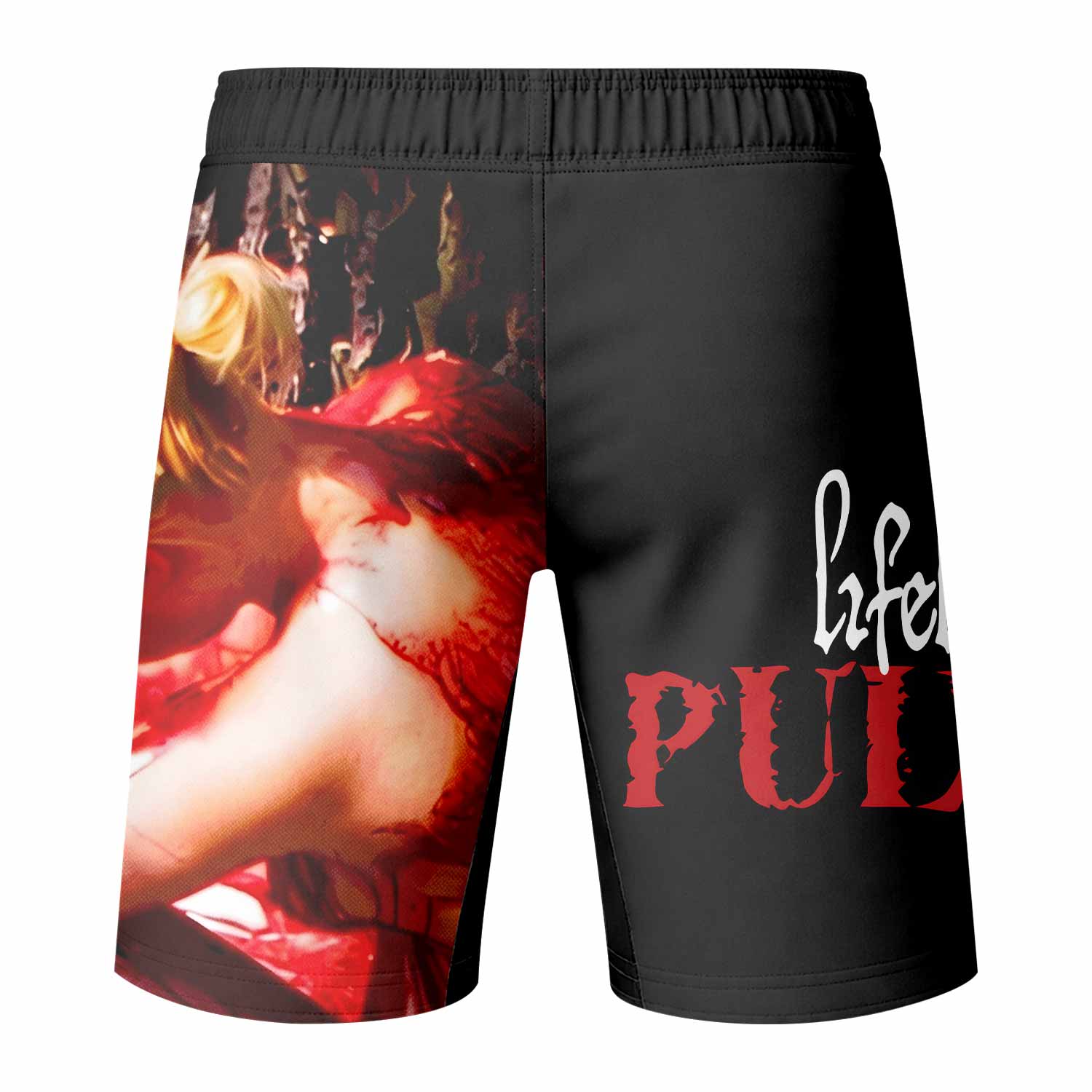 Lifelover Pulver Fight Shorts - back view mockup