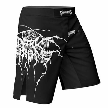 Darkthrone A Blaze in the Northern Sky Fight Shorts - right side mockup