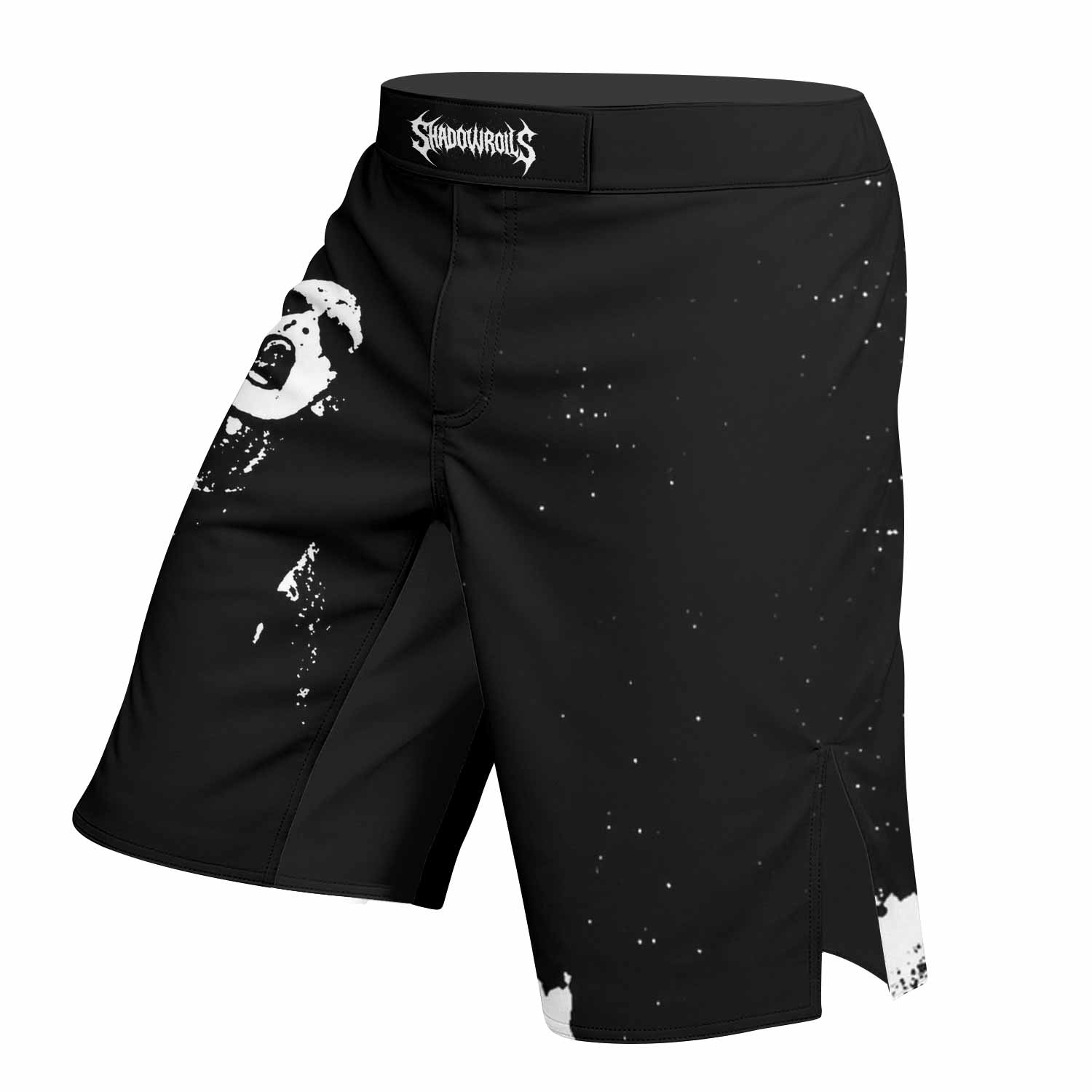 Darkthrone Transilvanian Hunger Fight Shorts - left side mockup