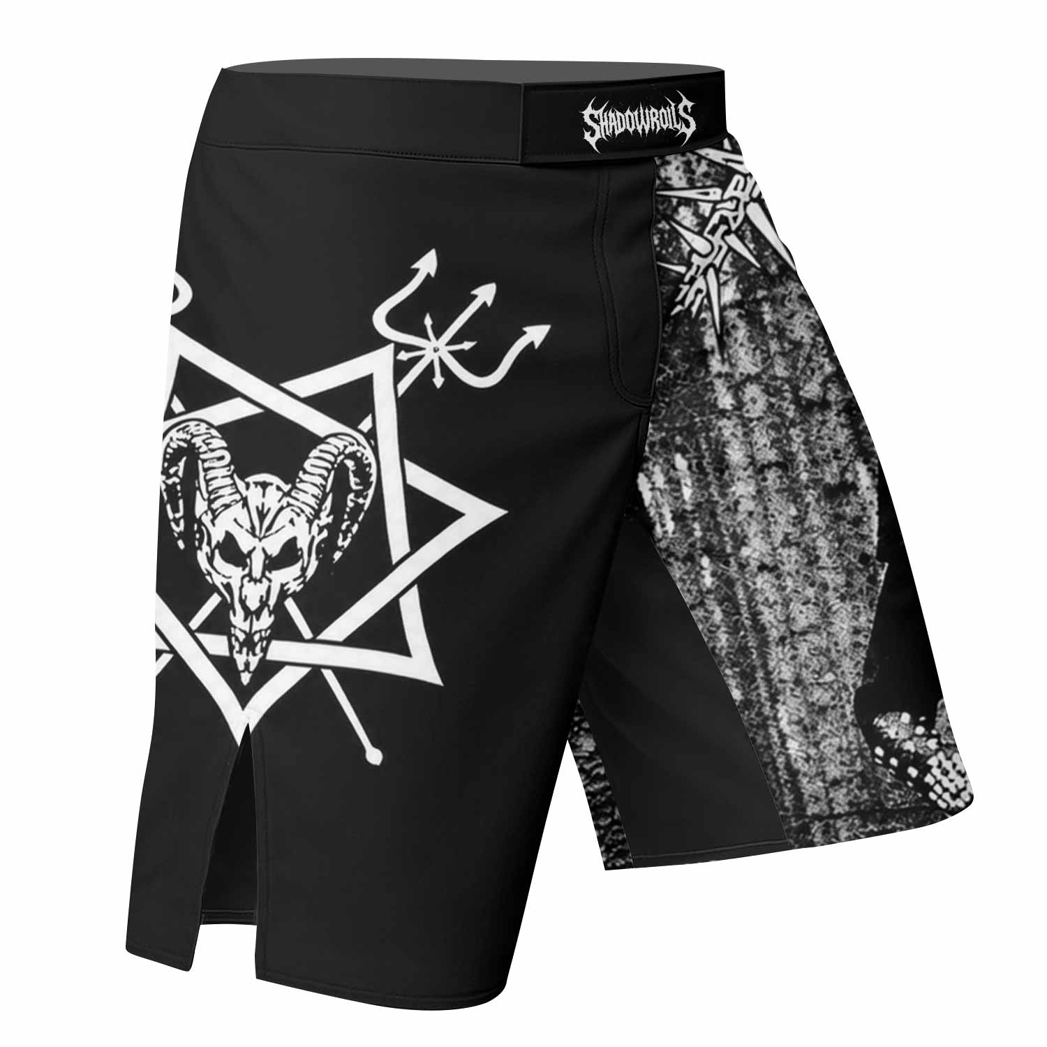 Graveland Thousand Swords Fight Shorts - right side mockup
