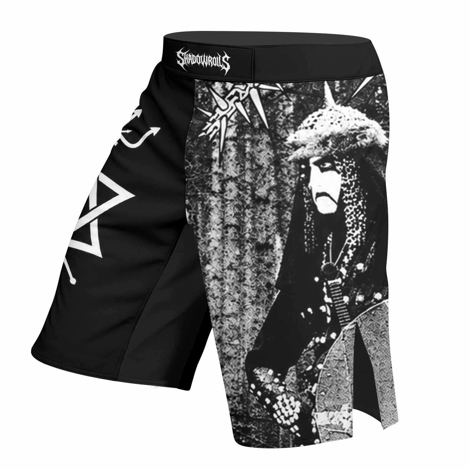 Graveland Thousand Swords Fight Shorts - left side mockup