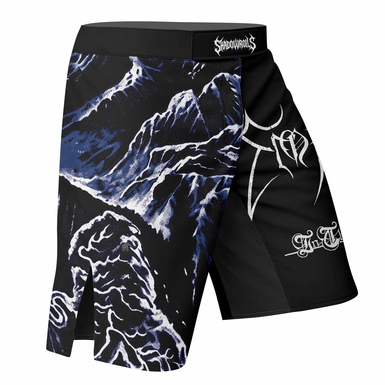 Emperor In the Nightside Eclipse Fight Shorts - right side mockup