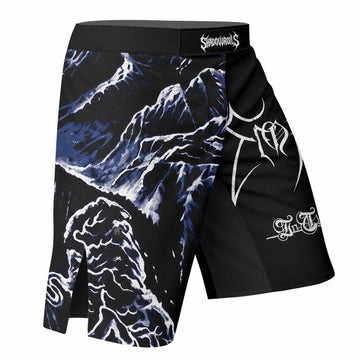 Emperor In the Nightside Eclipse Fight Shorts - right side mockup