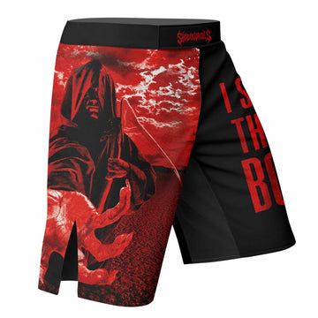 Children of Bodom Something Wild Fight Shorts - right side mockup