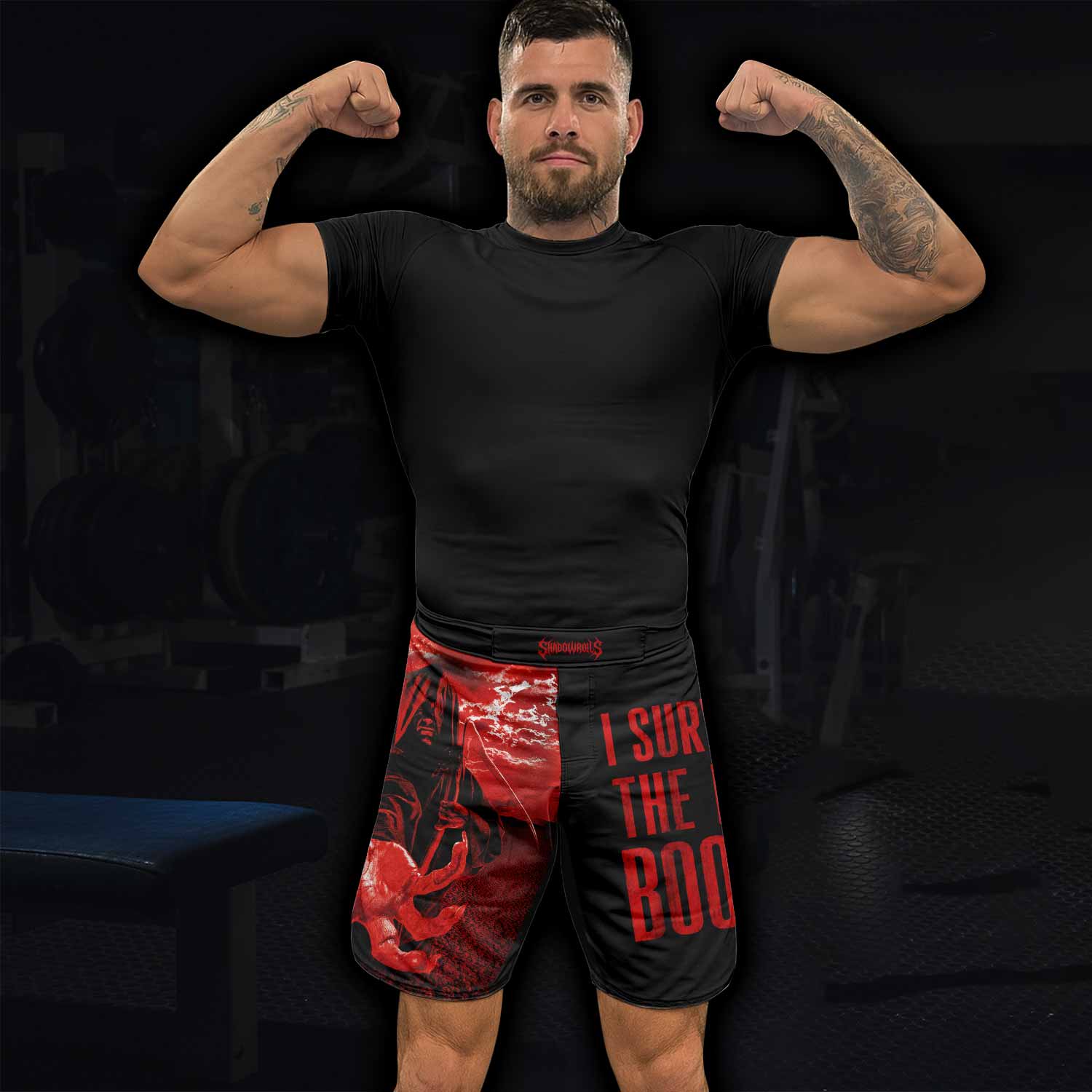Children of Bodom Something Wild Fight Shorts - lifestyle view