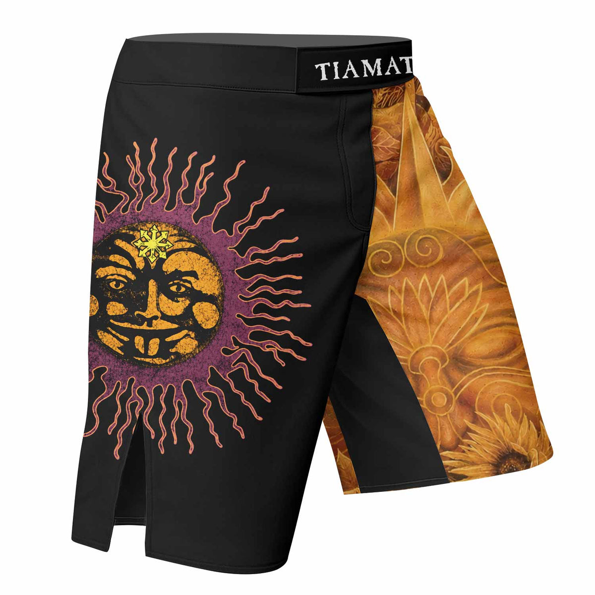 Tiamat Spiritual Sun Fight Shorts - right side mockup
