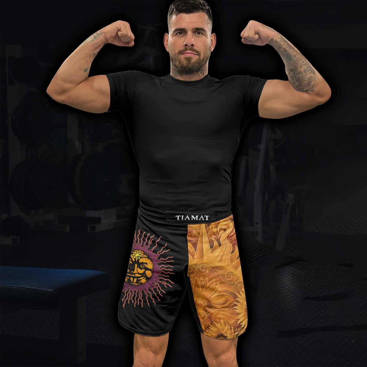 Tiamat Spiritual Sun Fight Shorts - lifestyle view