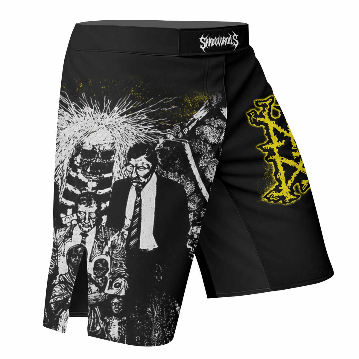 Napalm Death Scum Fight Shorts - right side mockup