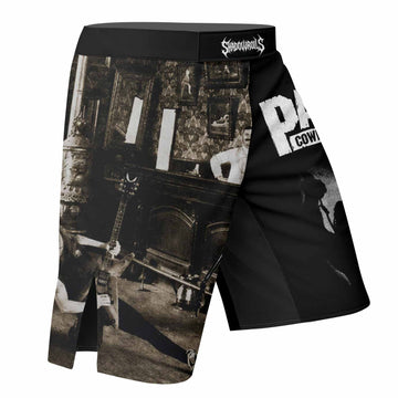 Cowboys from Hell Pantera Fight Shorts - right side mockup