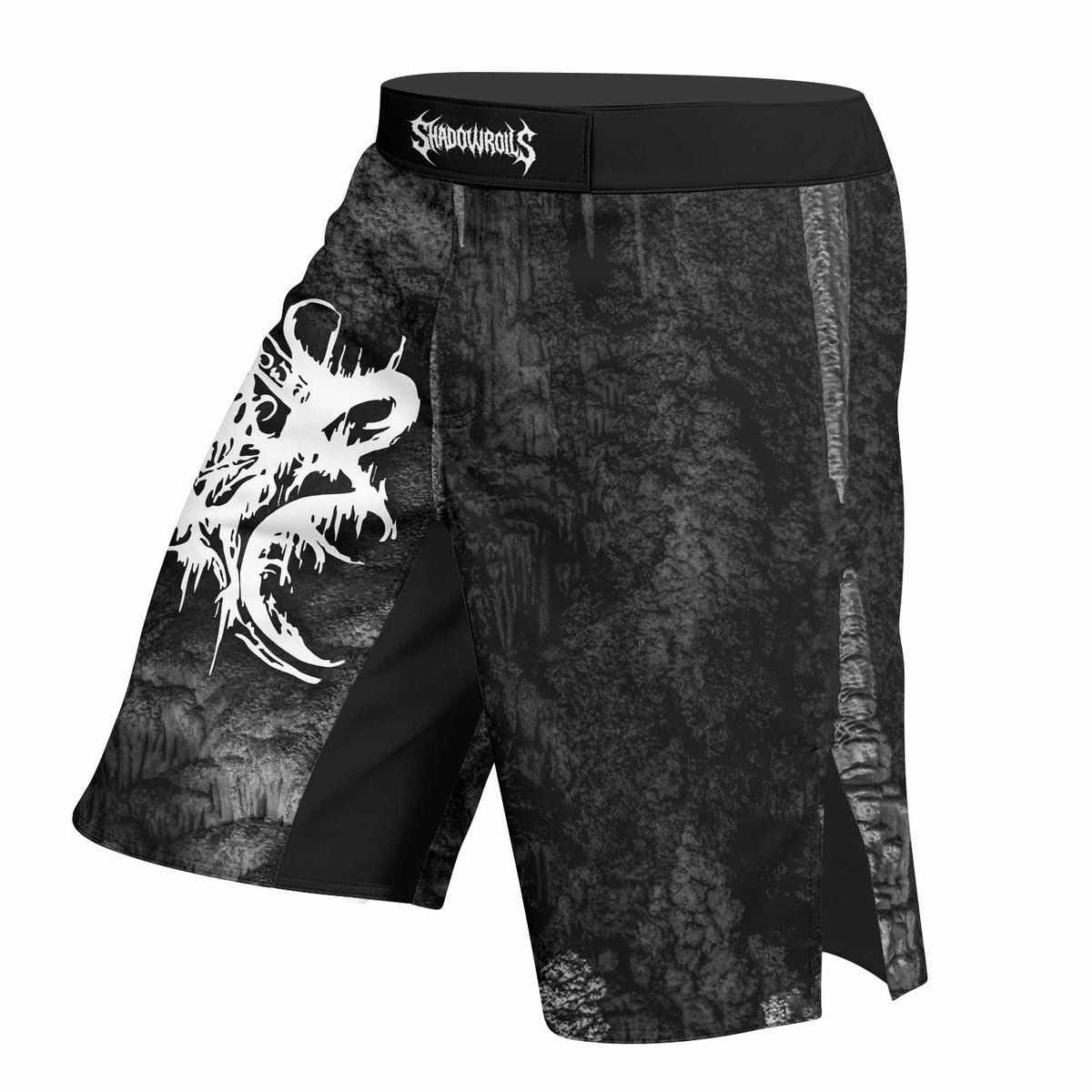 Xasthur Nocturnal Poisoning Fight Shorts - left side mockup