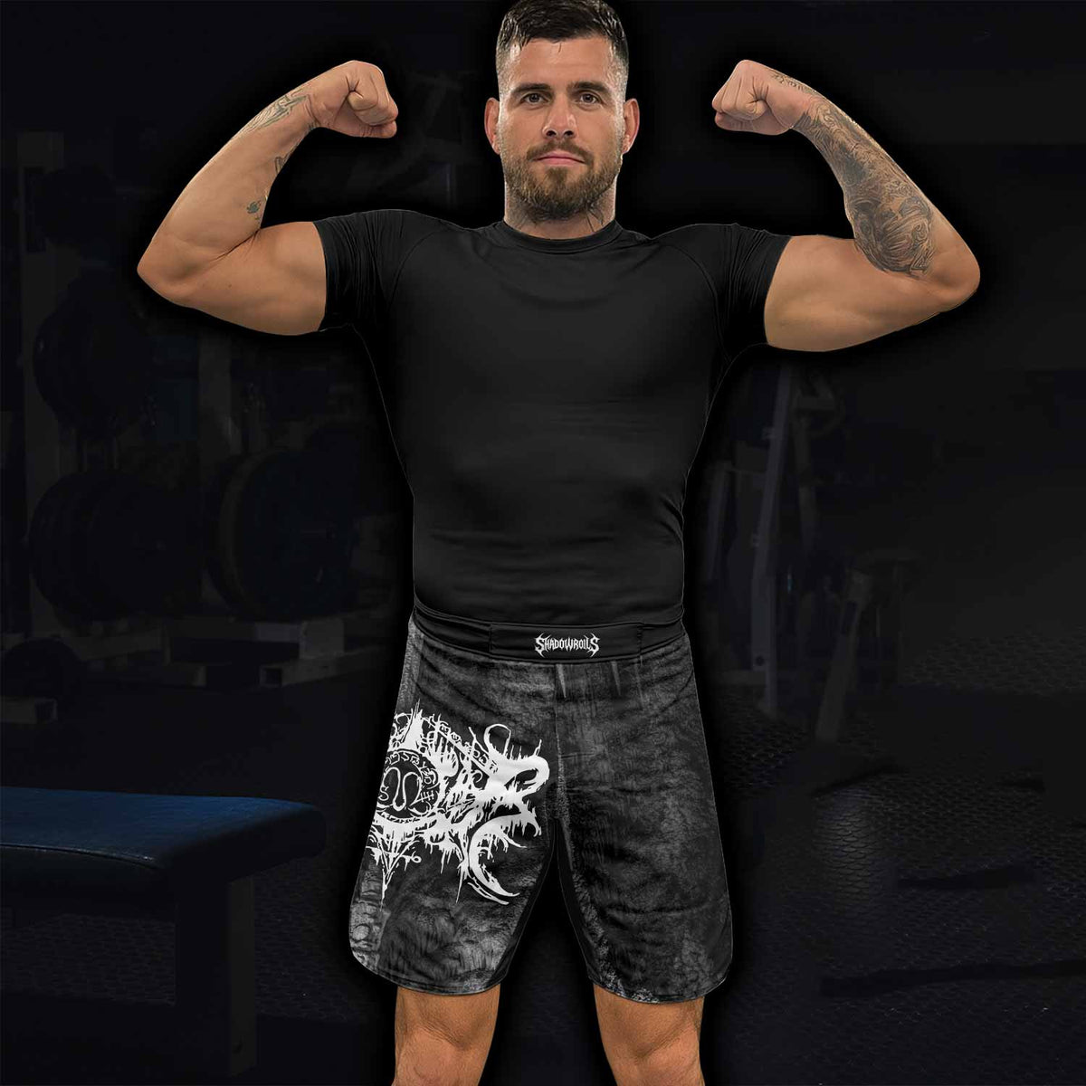 Xasthur Nocturnal Poisoning Fight Shorts - lifestyle view