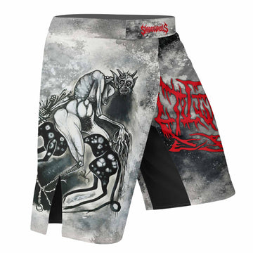 Leviathan Tentacles of Whorror Fight Shorts - right side mockup