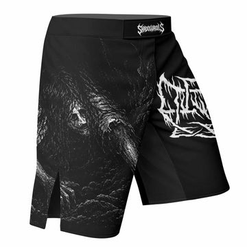 Leviathan Fucking Your Ghost In Chains of Ice Fight Shorts - right side mockup