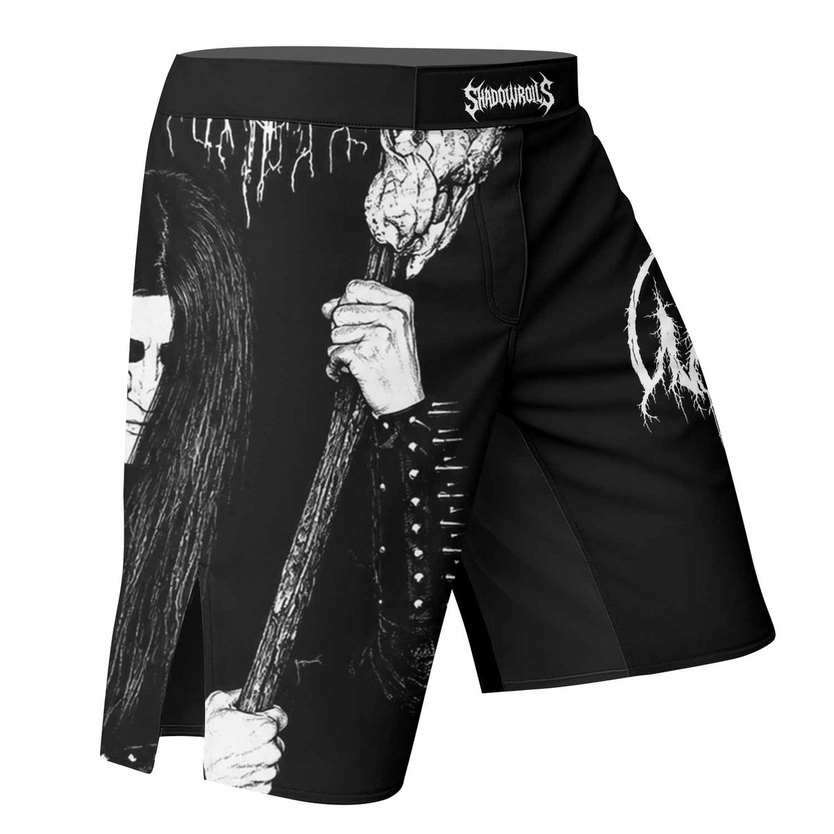 Morok Carpathian Fullmoon Ritual Fight Shorts - right side mockup