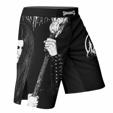 Morok Carpathian Fullmoon Ritual Fight Shorts - right side mockup