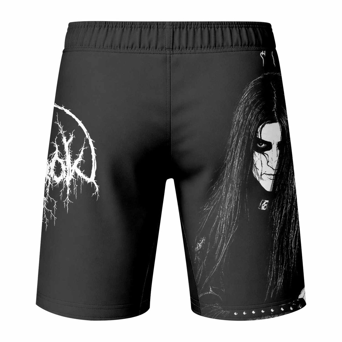 Morok Carpathian Fullmoon Ritual Fight Shorts - back view mockup
