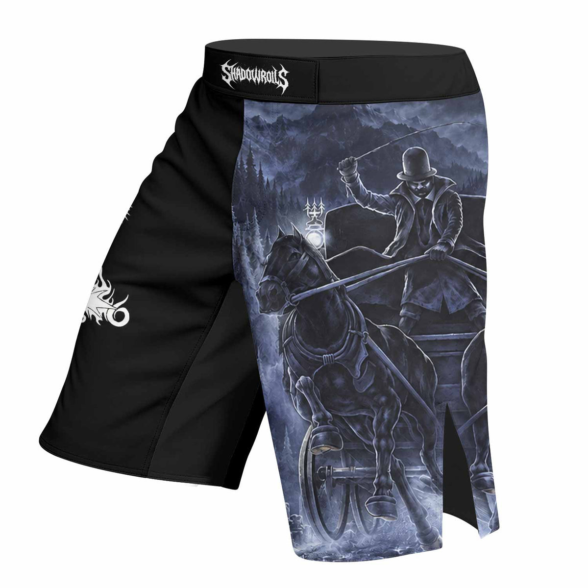 Dissection The Somberlain Fight Shorts - left side mockup