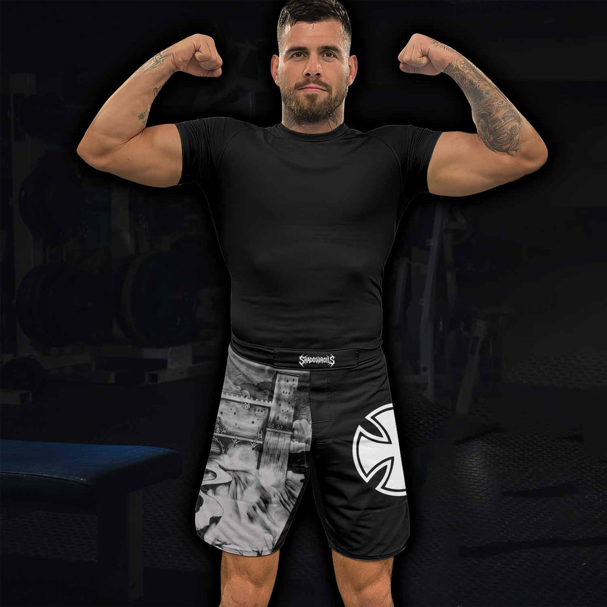 Satyricon Dark Medieval Times Fight Shorts - lifestyle view