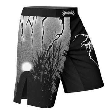 Darkthrone Panzerfaust Fight Shorts - right side mockup