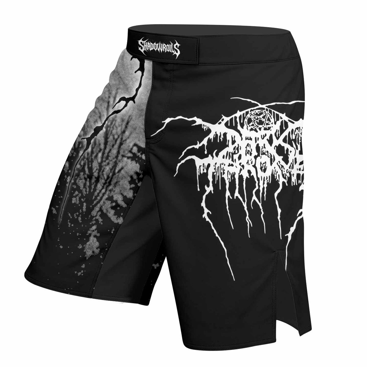 Darkthrone Panzerfaust Fight Shorts - left side mockup