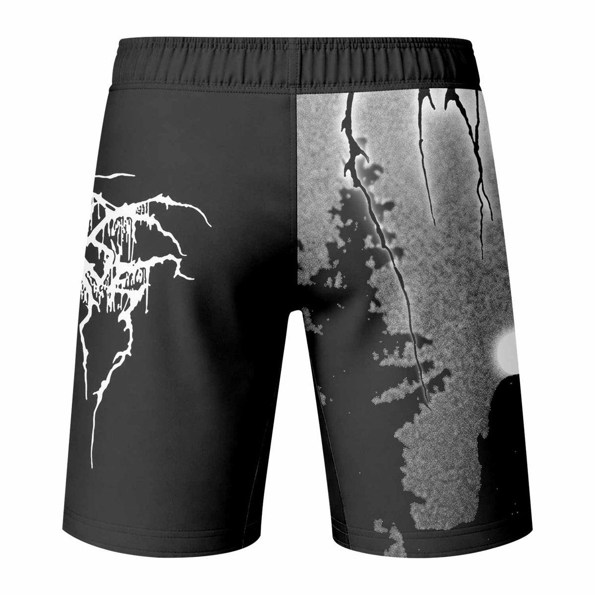 Darkthrone Panzerfaust Fight Shorts - back view mockup