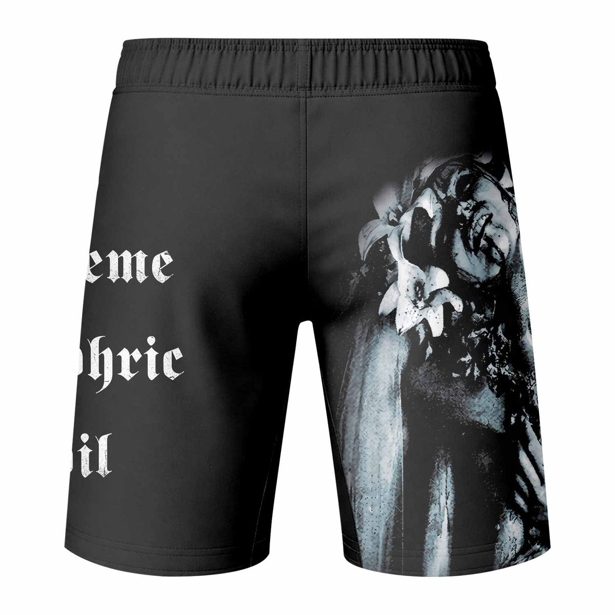 Cradle of Filth The Principle of Evil Made Flesh Fight Shorts - back view mockup