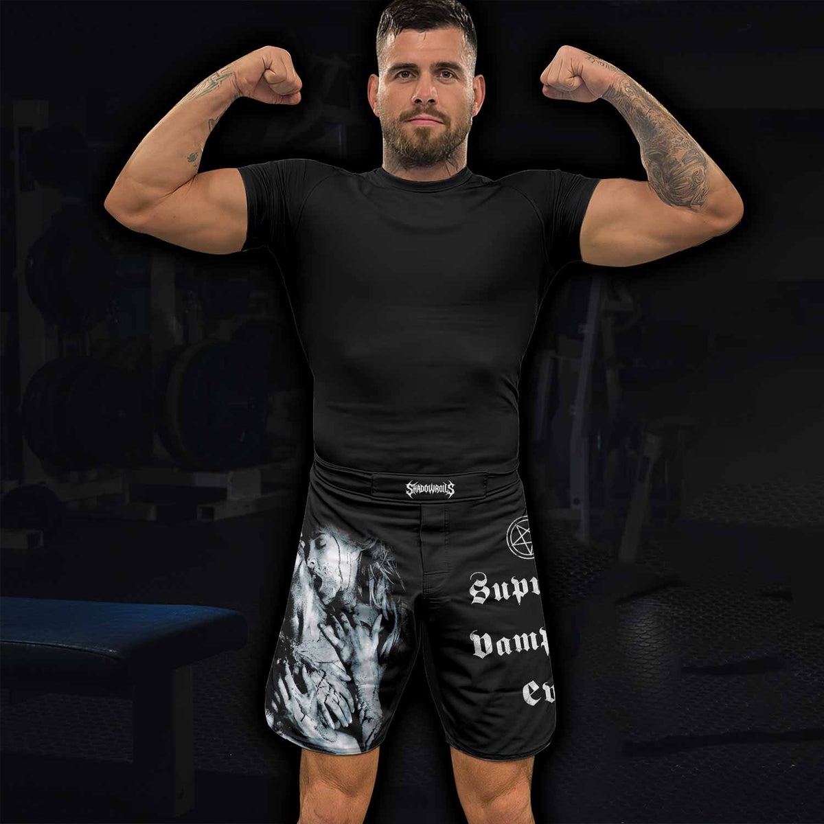 Cradle of Filth The Principle of Evil Made Flesh Fight Shorts - lifestyle view