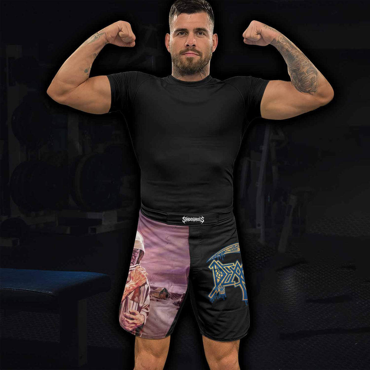 Death Leprosy Fight Shorts - lifestyle view