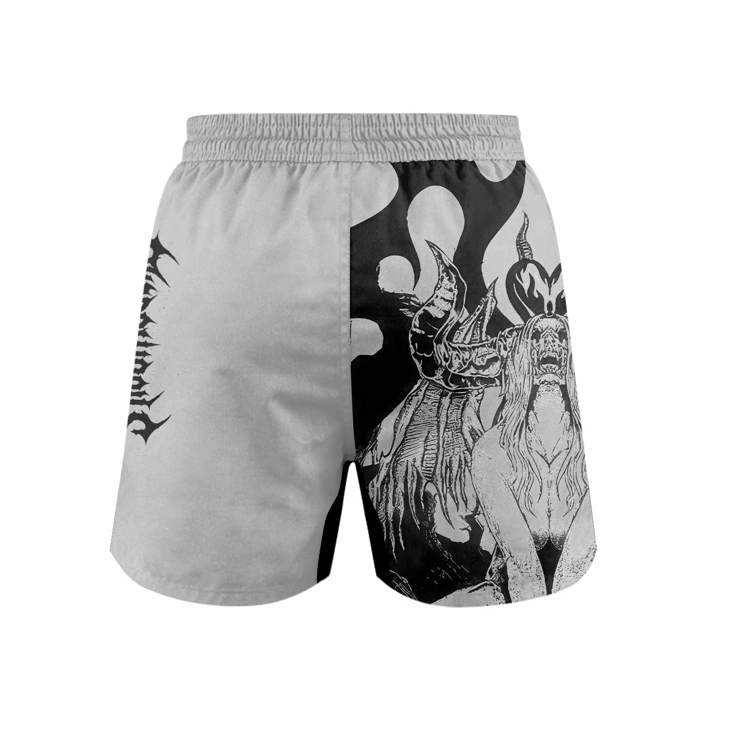 The Forsaken Beast Grappling Shorts - back view mockup