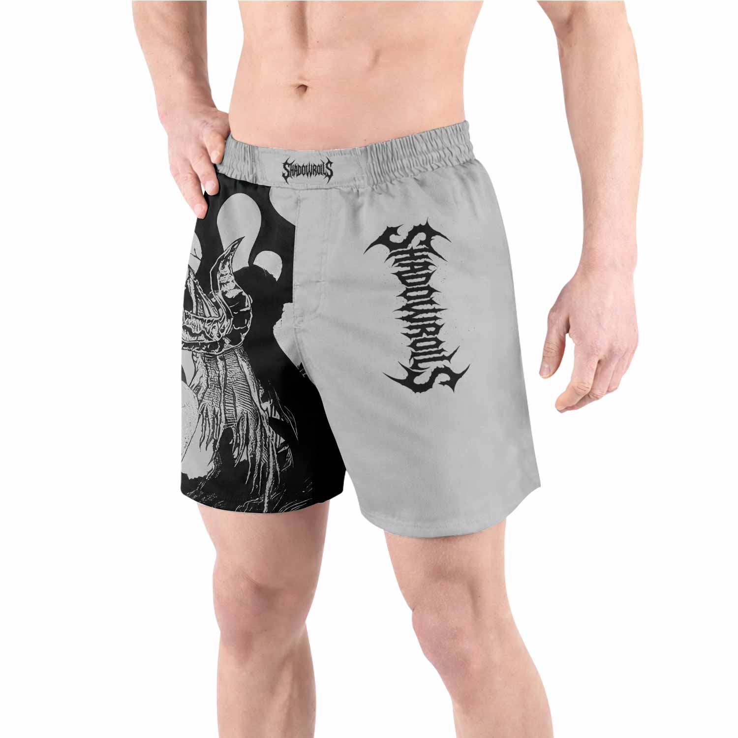 The Forsaken Beast Grappling Shorts - front view lifestyle