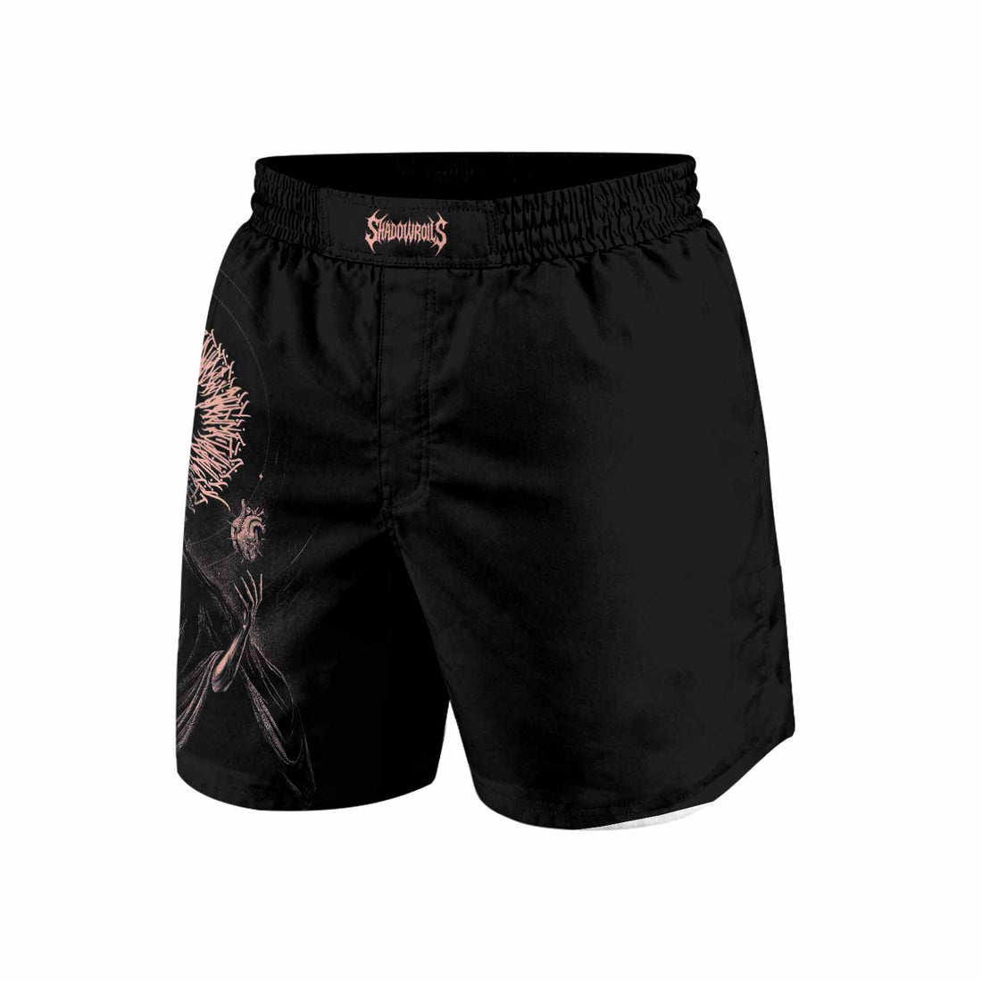 Dark Anointed Grappling Shorts - front and back view