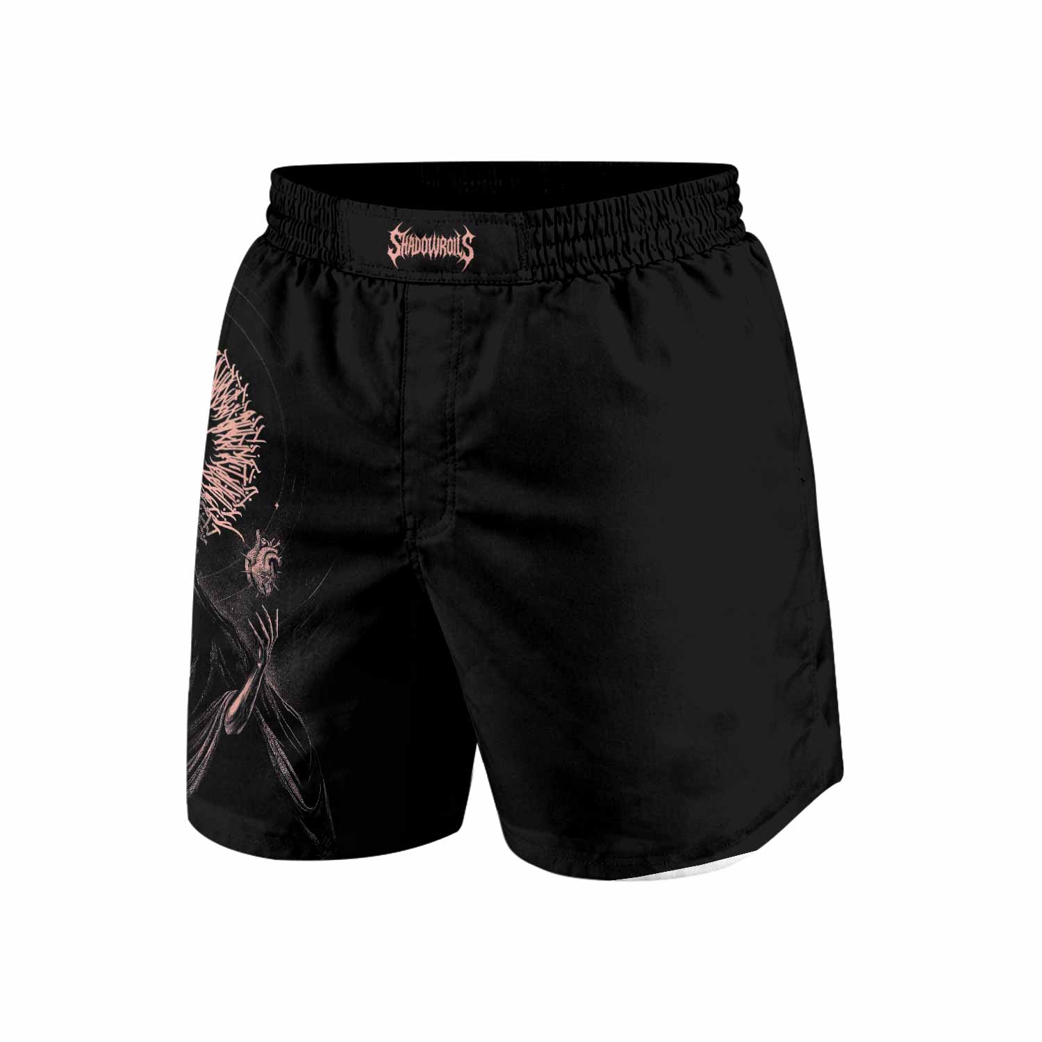 Dark Anointed Grappling Shorts - front view mockup