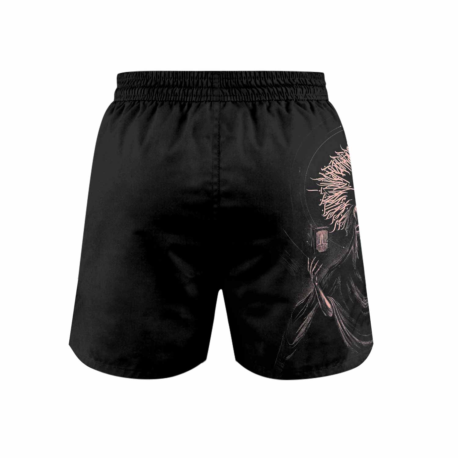 Dark Anointed Grappling Shorts - back view mockup
