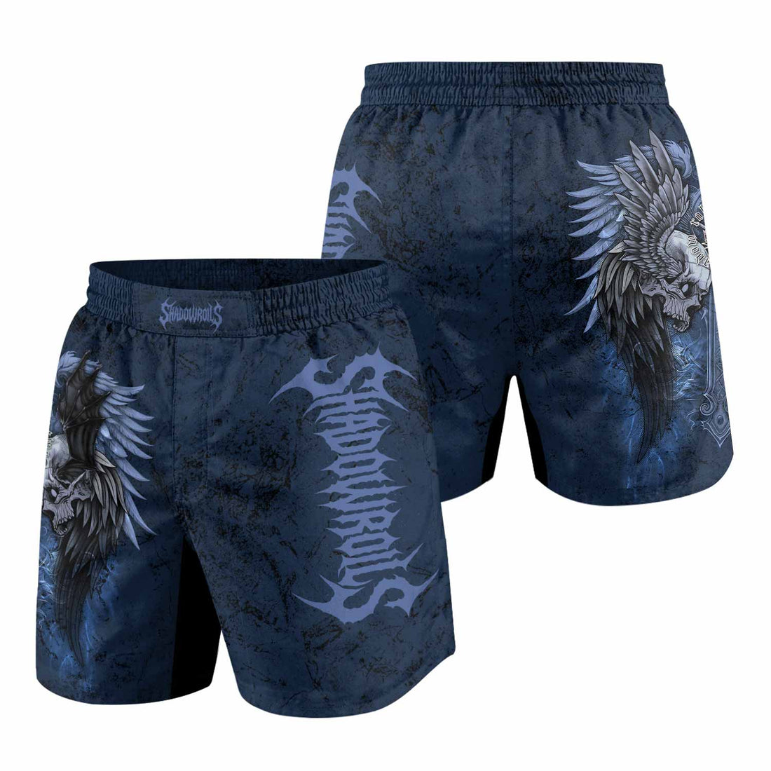 Duality of Souls Grappling Shorts - front and back view