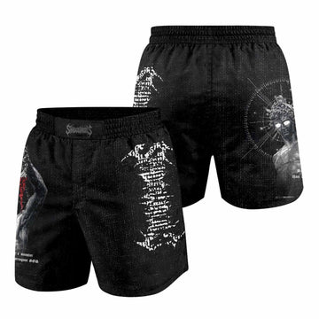 The Monster of Perseus Grappling Shorts - front and back view