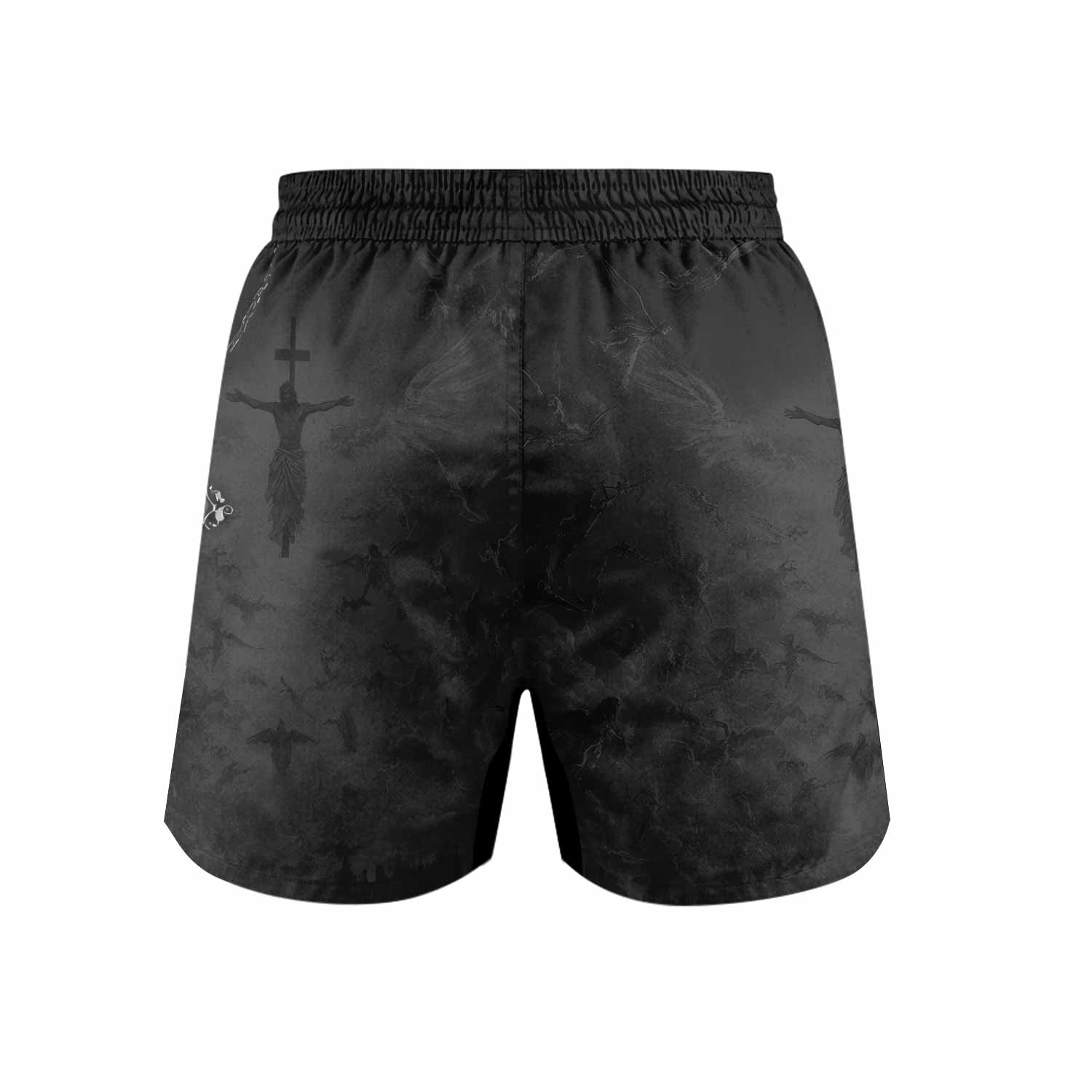 Isaiah 41:10 Fear Not Grappling Shorts - back view mockup