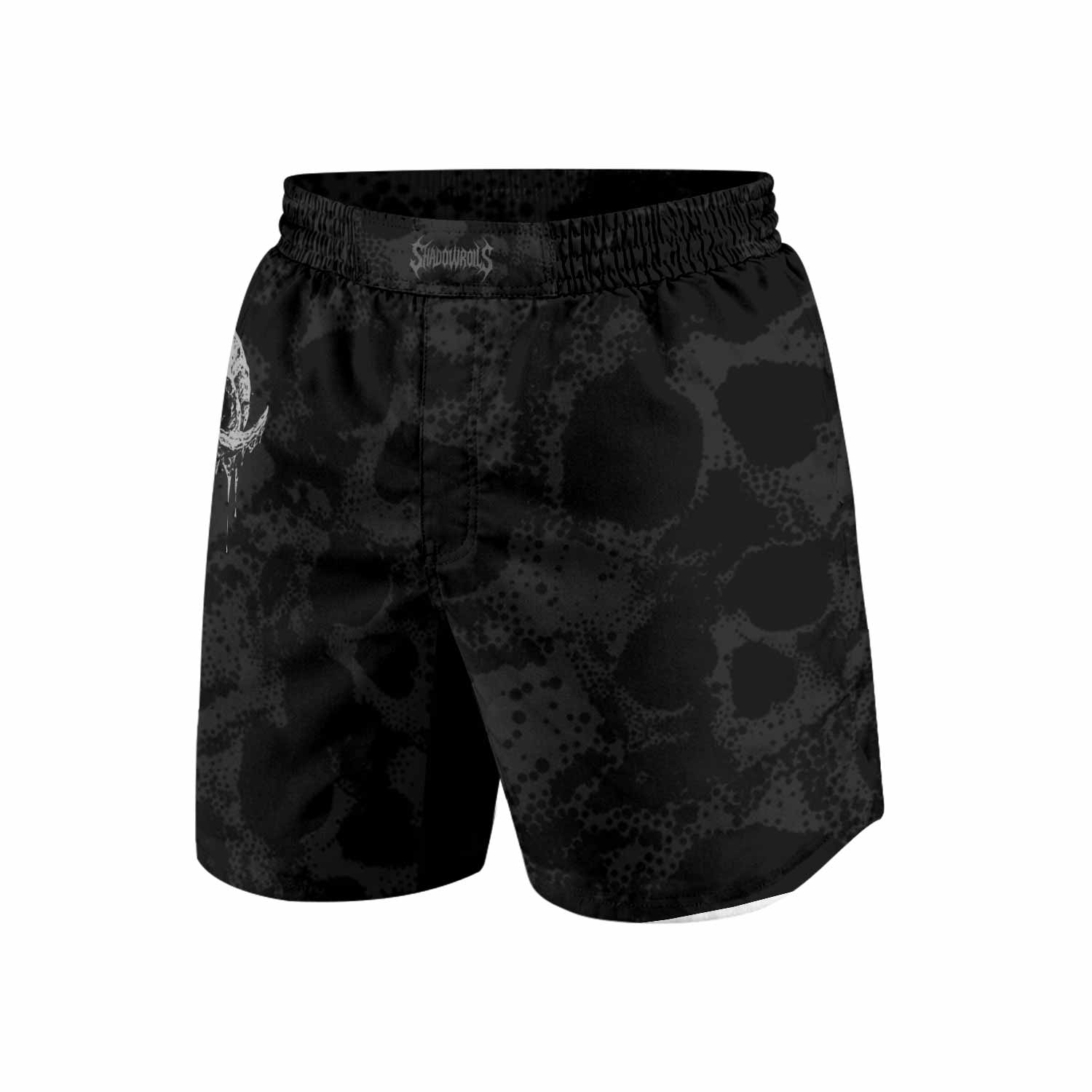 Pierced by Shadows Grappling Shorts - front view mockup