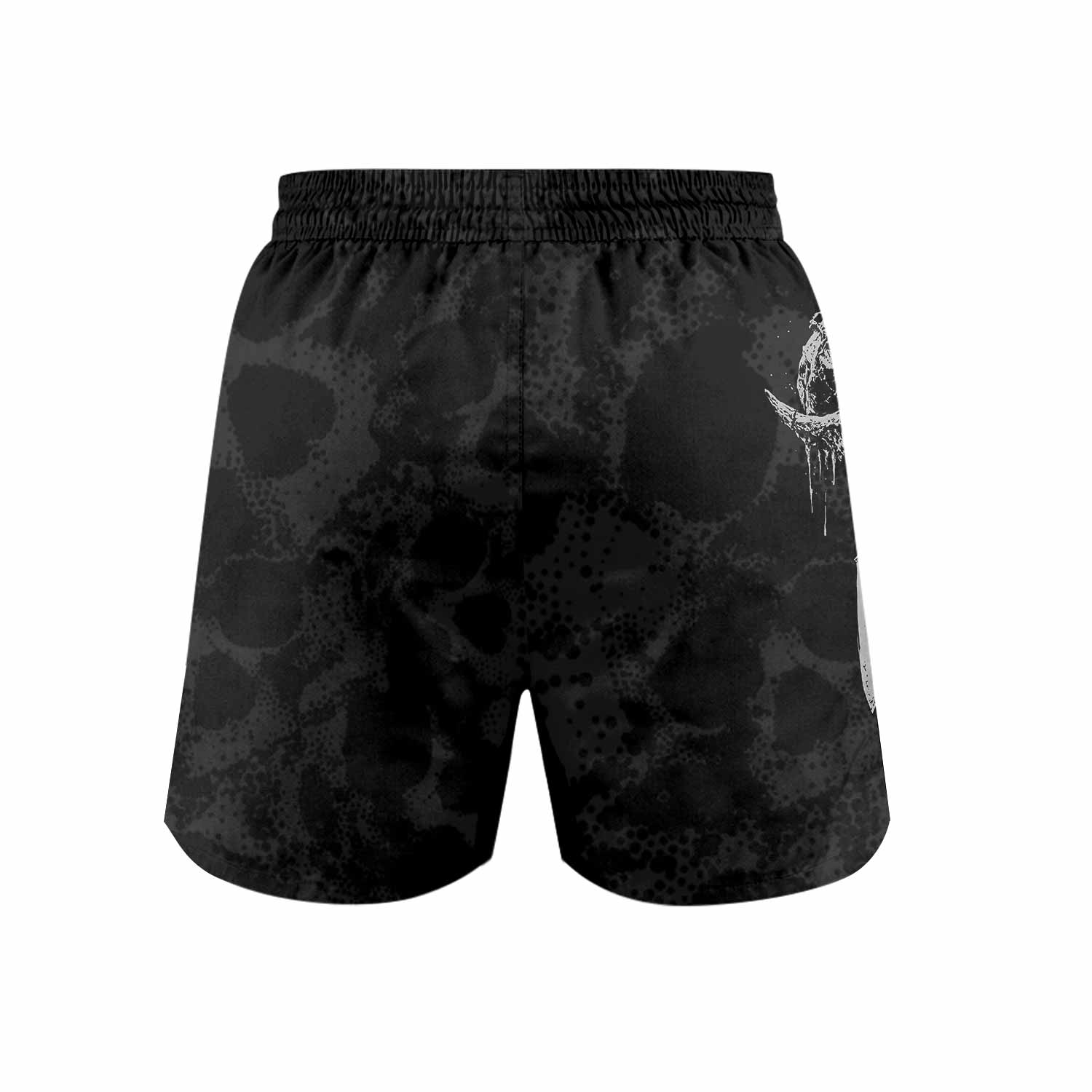 Pierced by Shadows Grappling Shorts - back view mockup