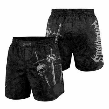 Bone Reaper Grappling Shorts - front and back view