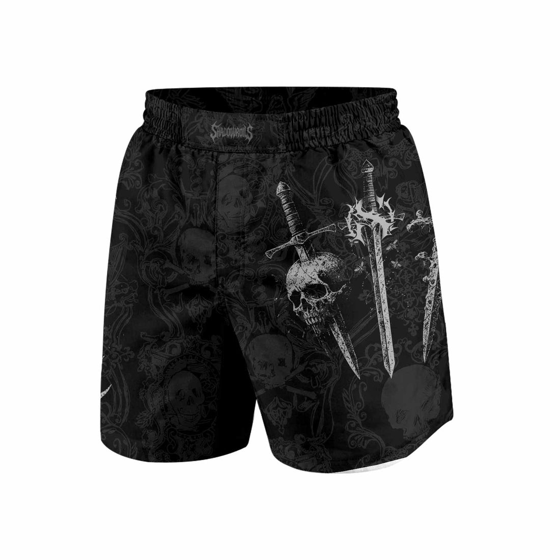 Bone Reaper Grappling Shorts - front and back view