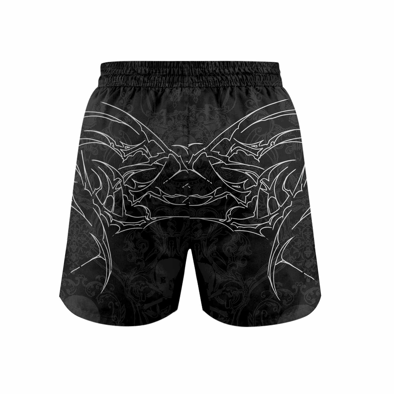 Throne of Thorns Grappling Shorts - back view mockup