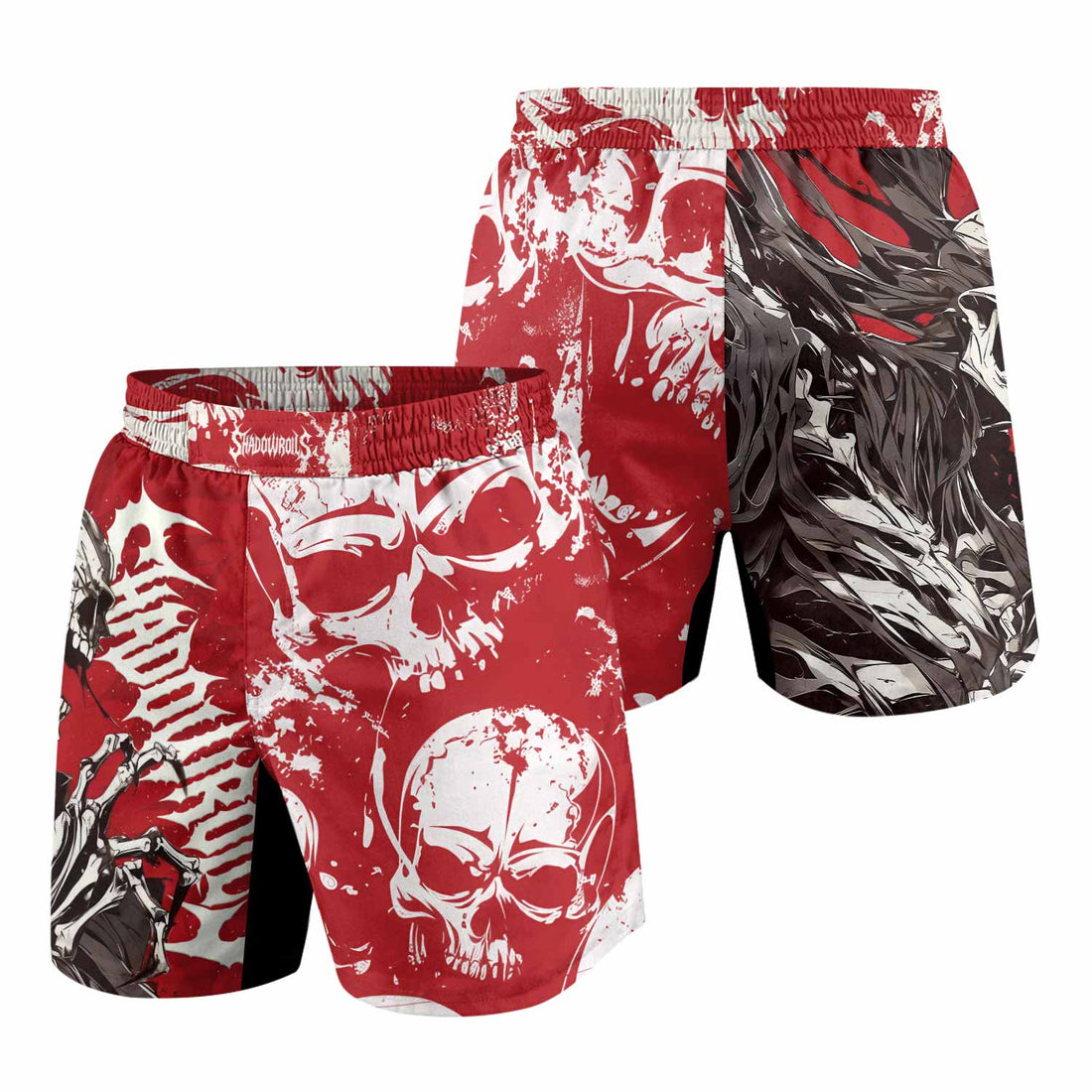 Reaper's Wrath Grappling Shorts - front and back view