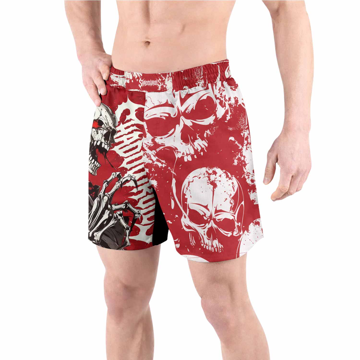Reaper's Wrath Grappling Shorts - front view lifestyle
