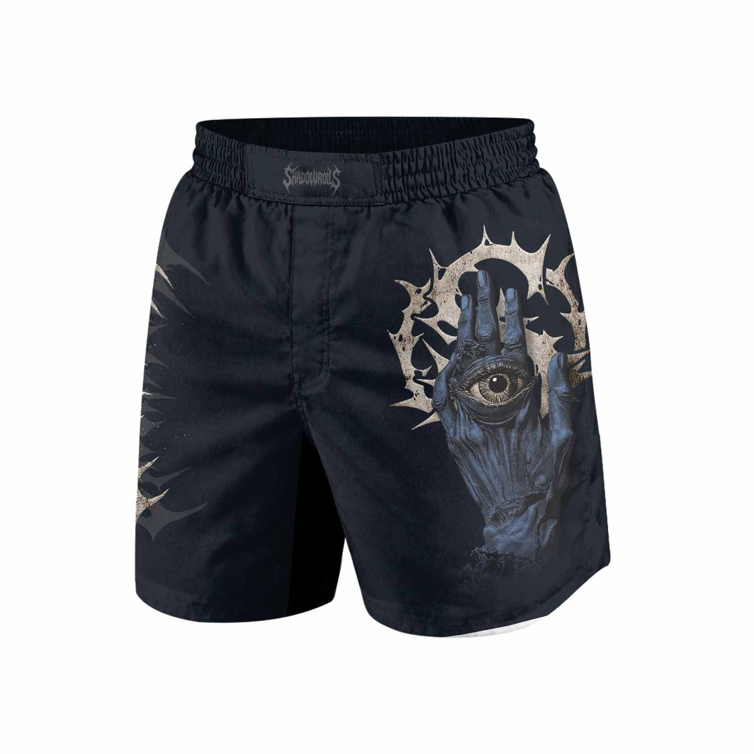 The All-Seeing Hand Grappling Shorts - front and back view