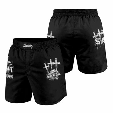 Saint Tears Grappling Shorts - front and back view