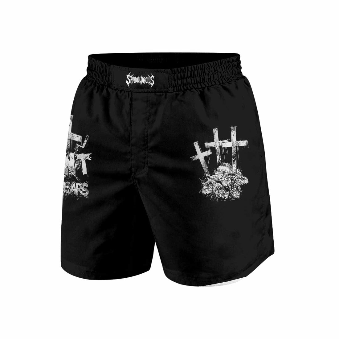 Saint Tears Grappling Shorts - front and back view