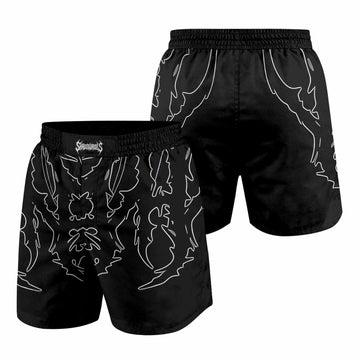 Far From Grace Grappling Shorts - front and back view