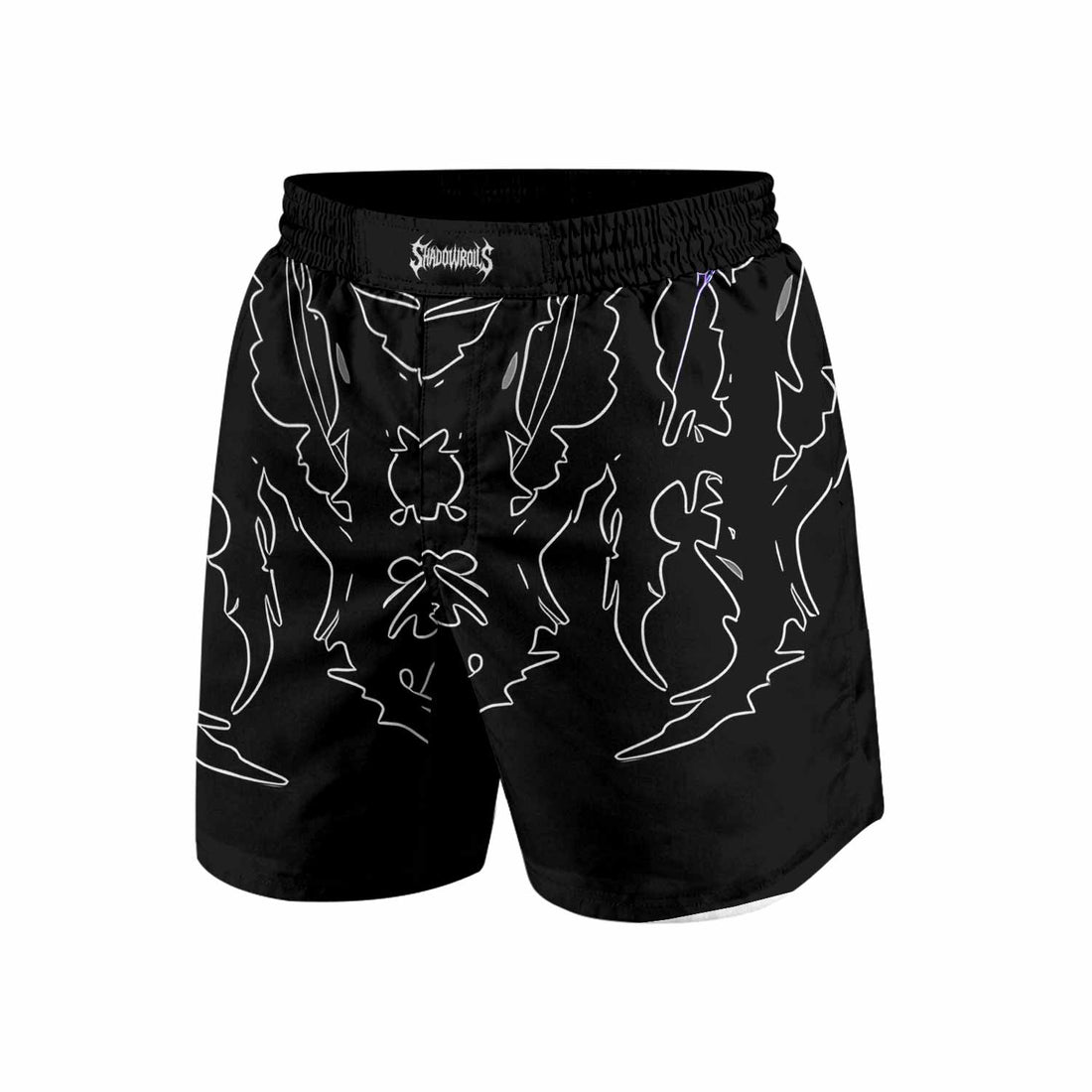 Far From Grace Grappling Shorts - front and back view
