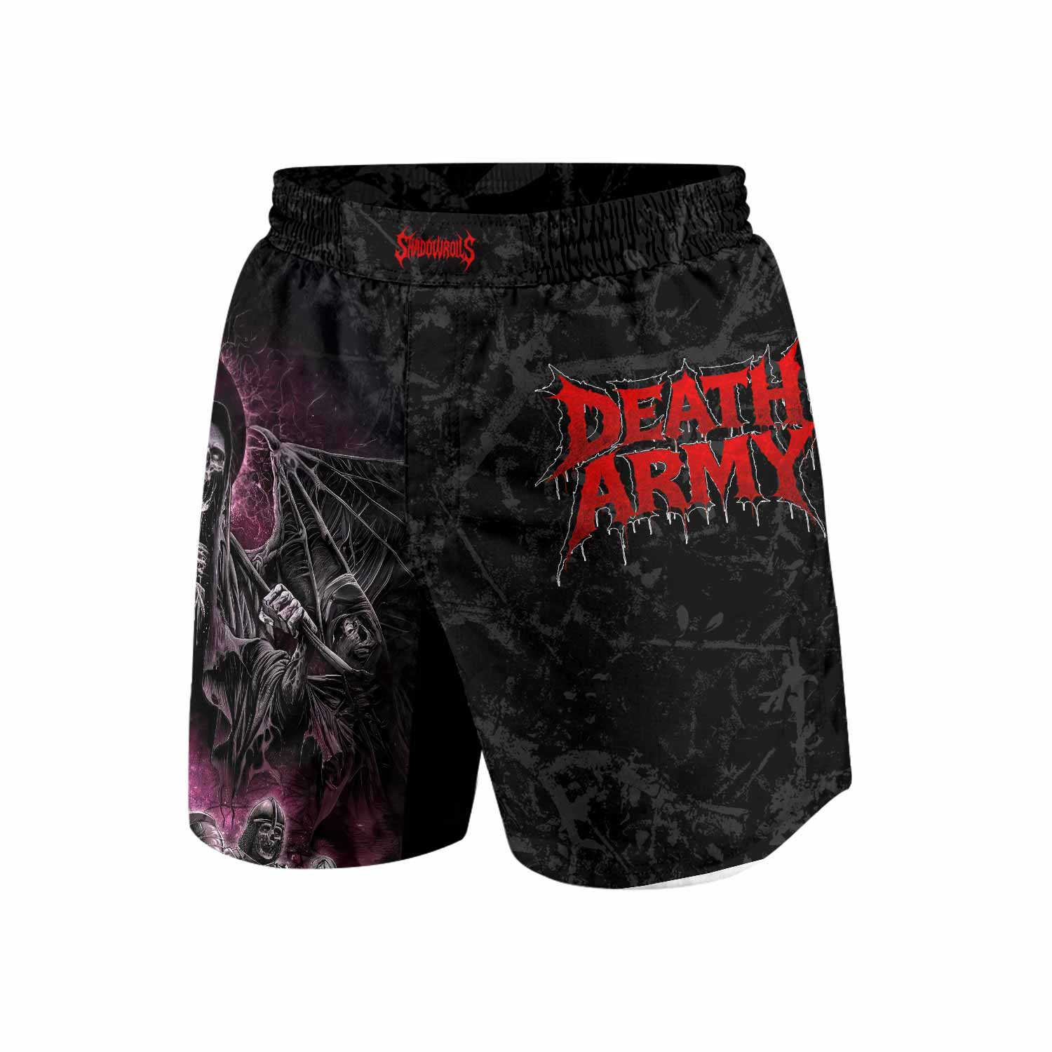 Death Army Grappling Shorts - front view mockup